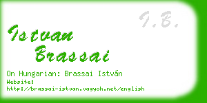 istvan brassai business card