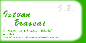 istvan brassai business card